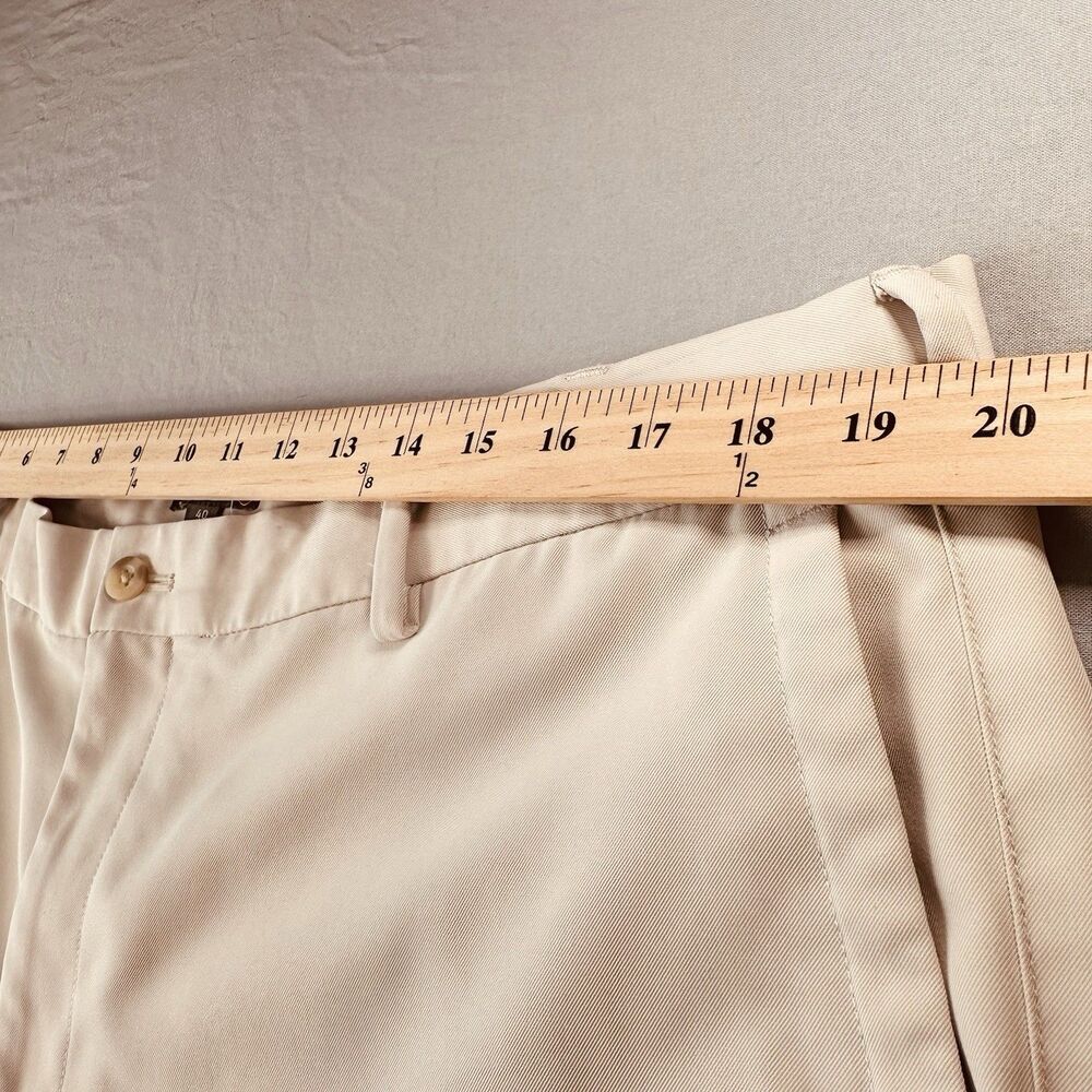 Peter Millar Crown Sport Mens Sz 40 Cream Colored Shorts 9” Inseam - Picture 4 of 10